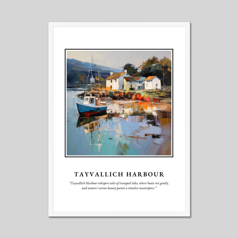 Poster in a white frame