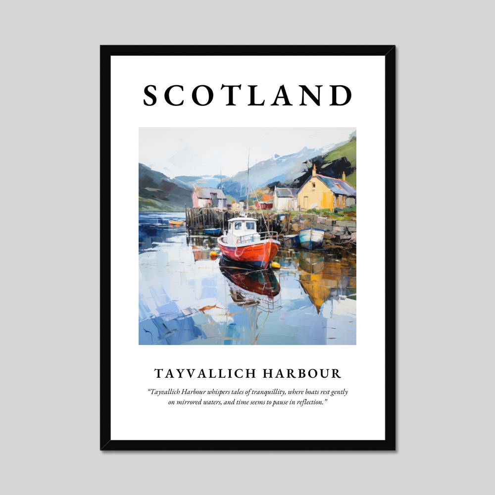 Poster of Tayvallich Harbour, Scotland.