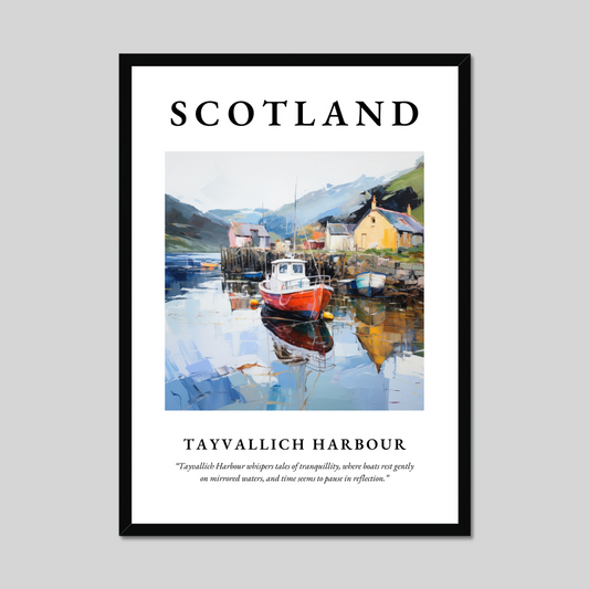 Poster of Tayvallich Harbour, Scotland.