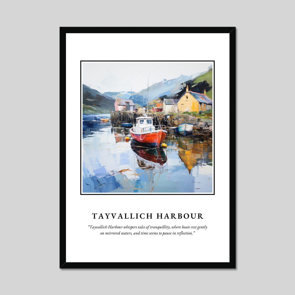 Poster in a black frame