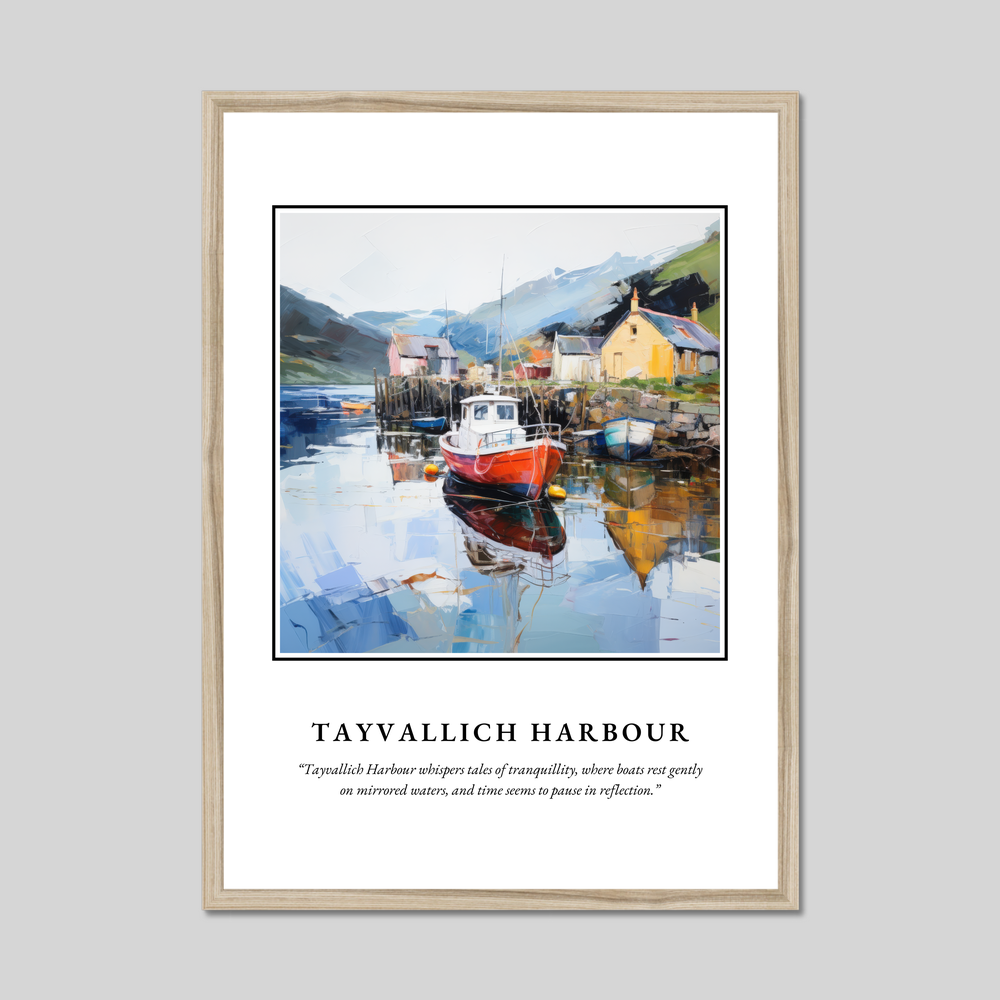 Poster in a natural frame