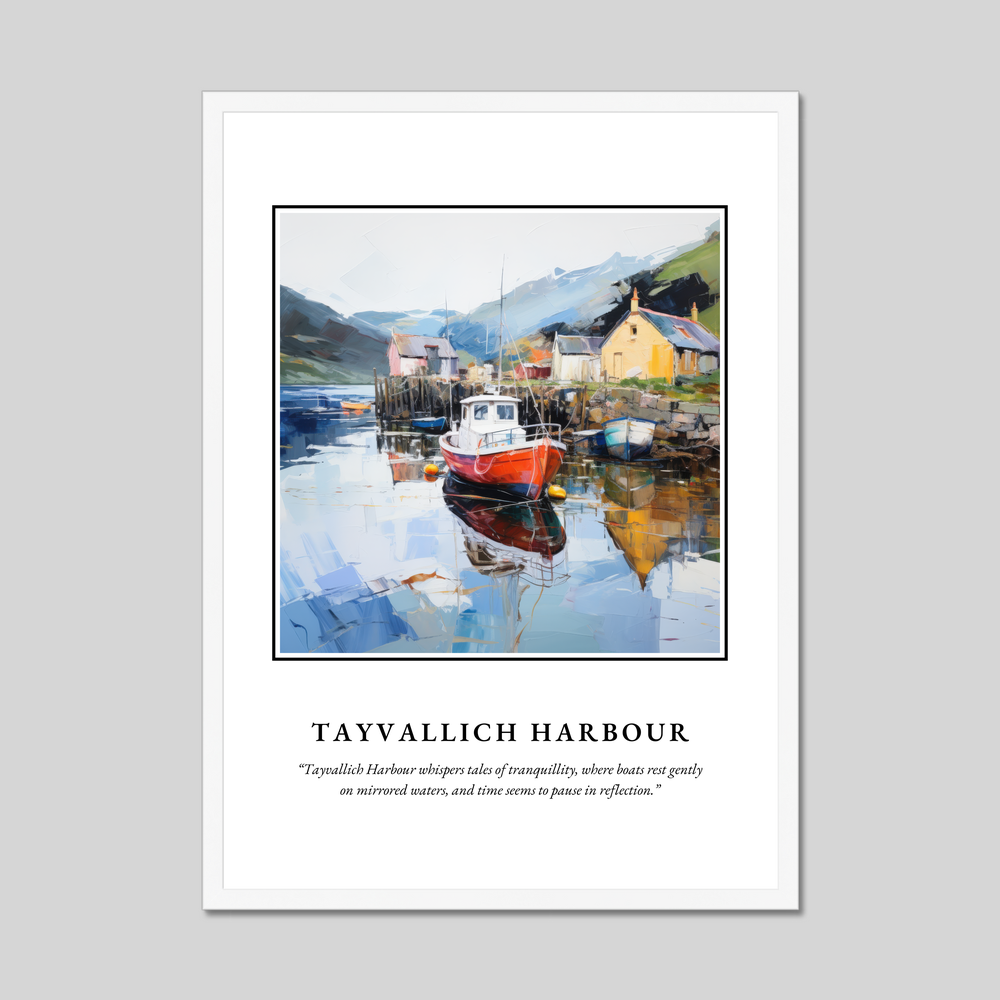 Poster in a white frame