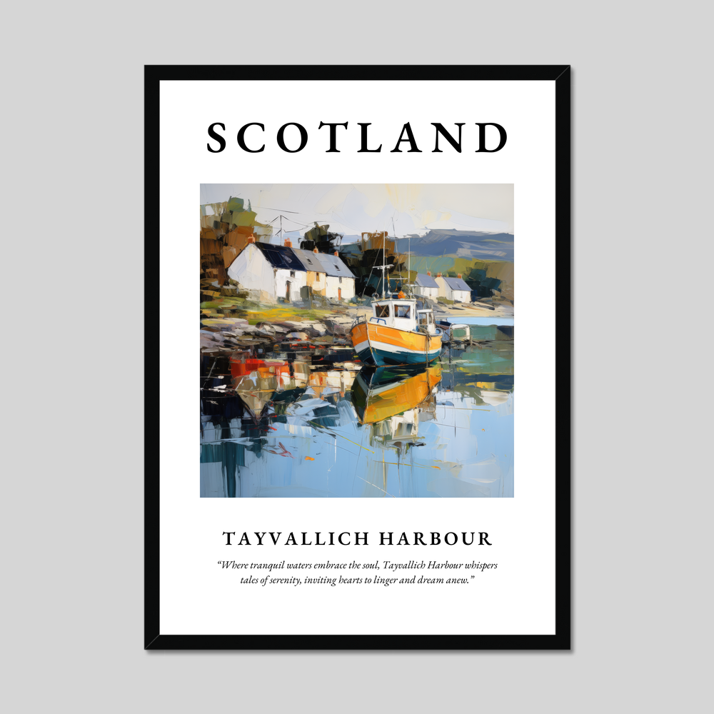 Poster of Tayvallich Harbour, Scotland.