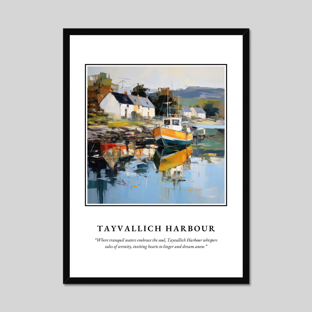 Poster in a black frame