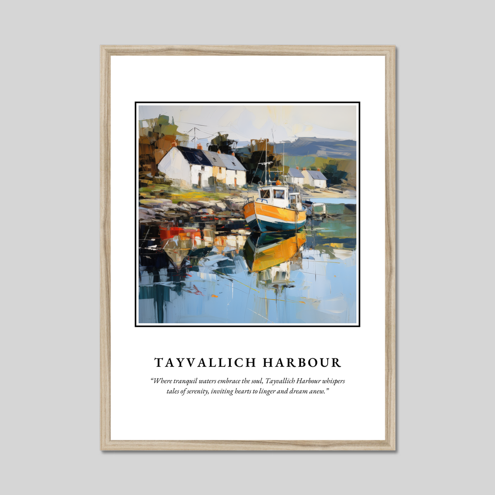 Poster in a natural frame