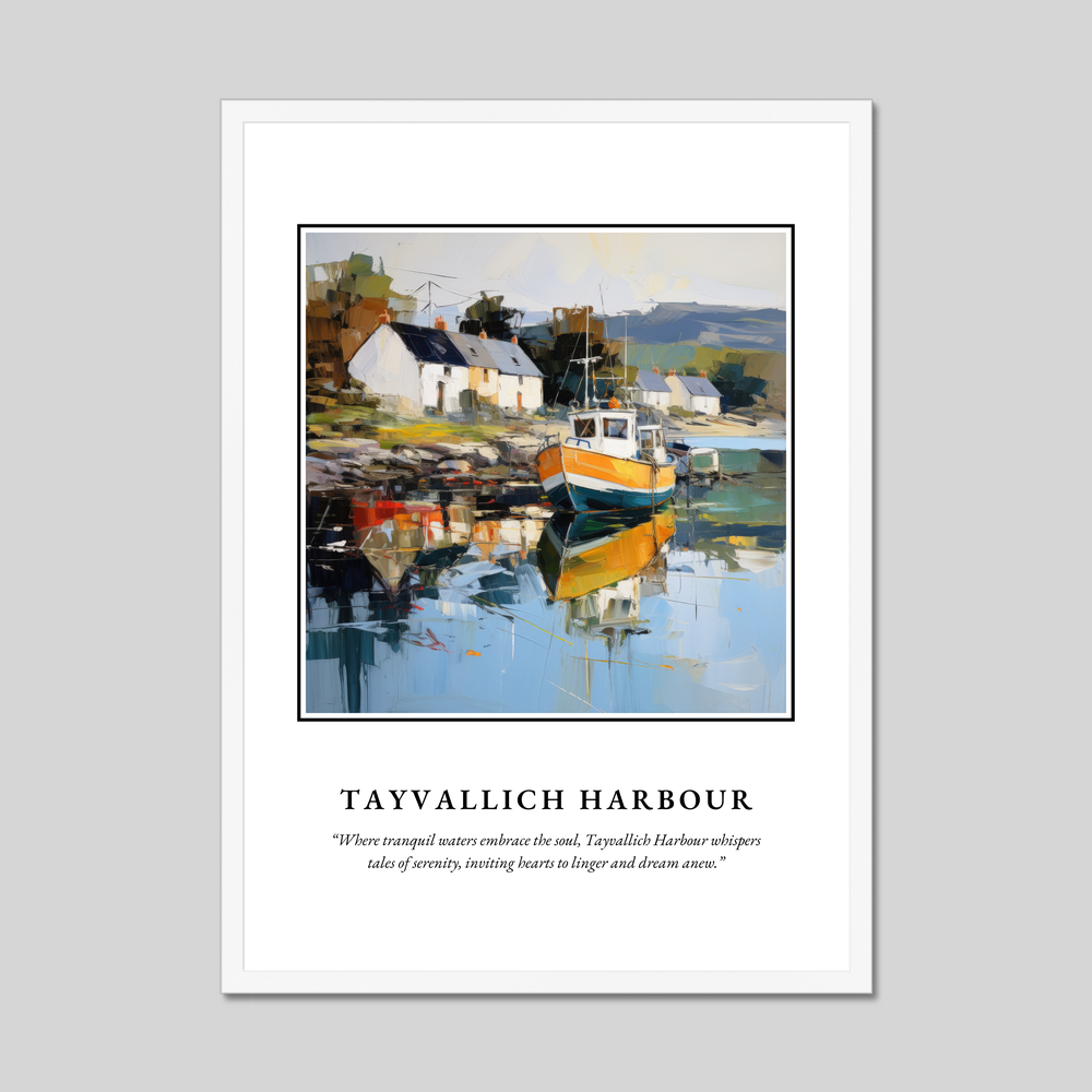 Poster in a white frame