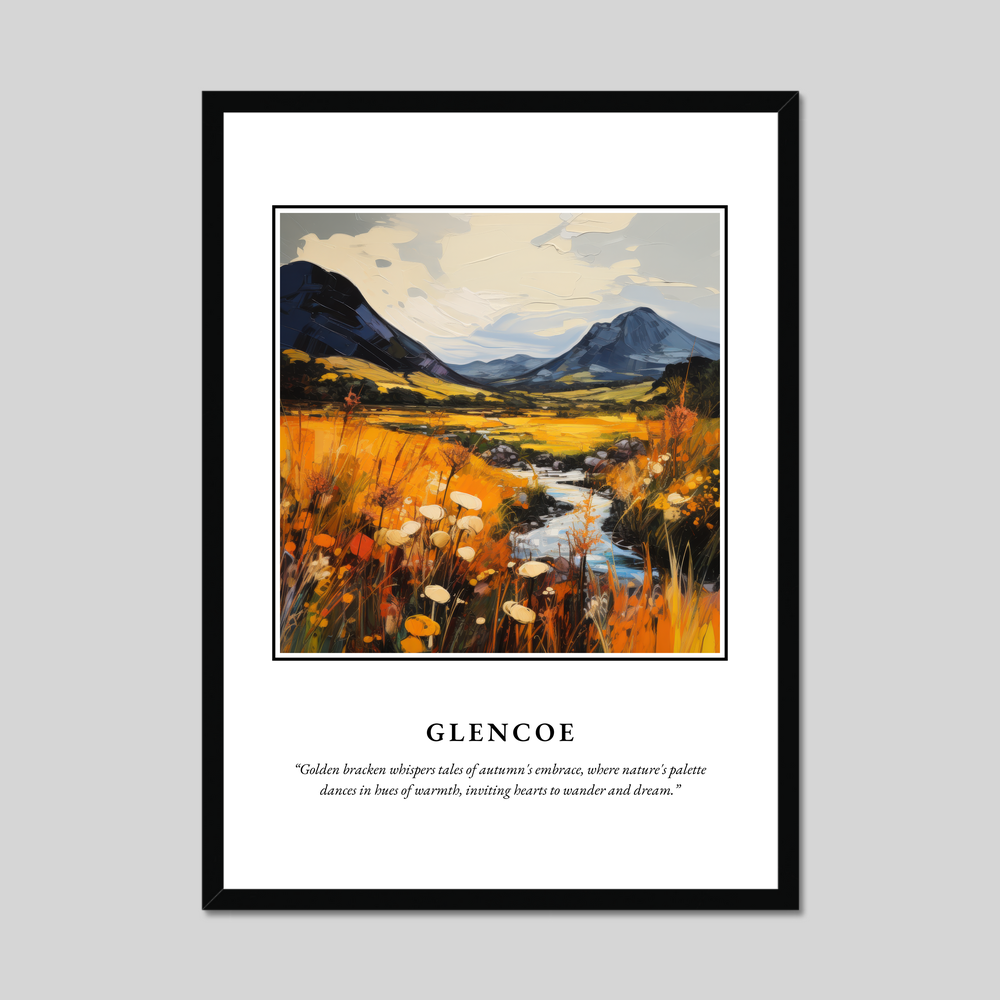 Poster in a black frame