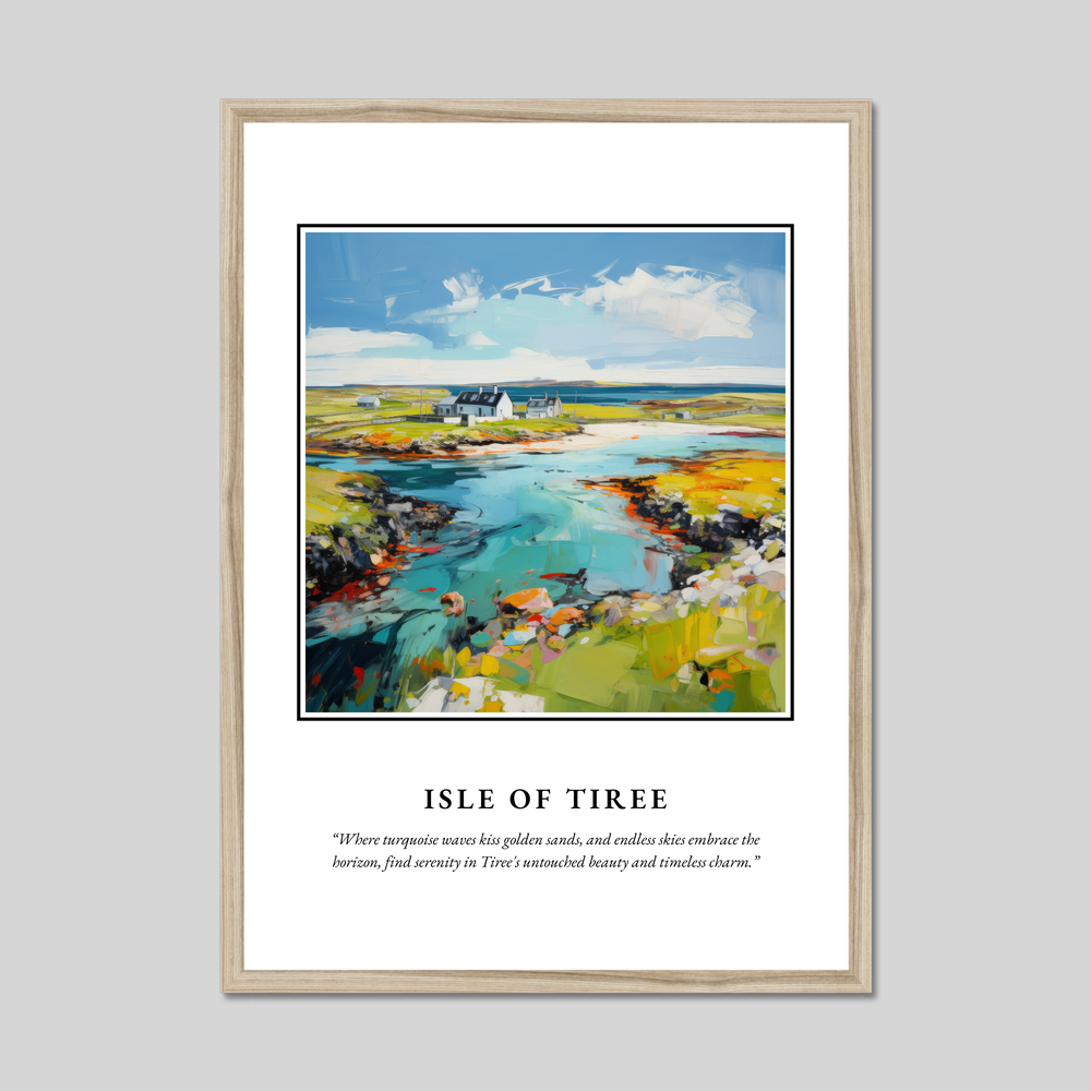 Poster in a natural frame