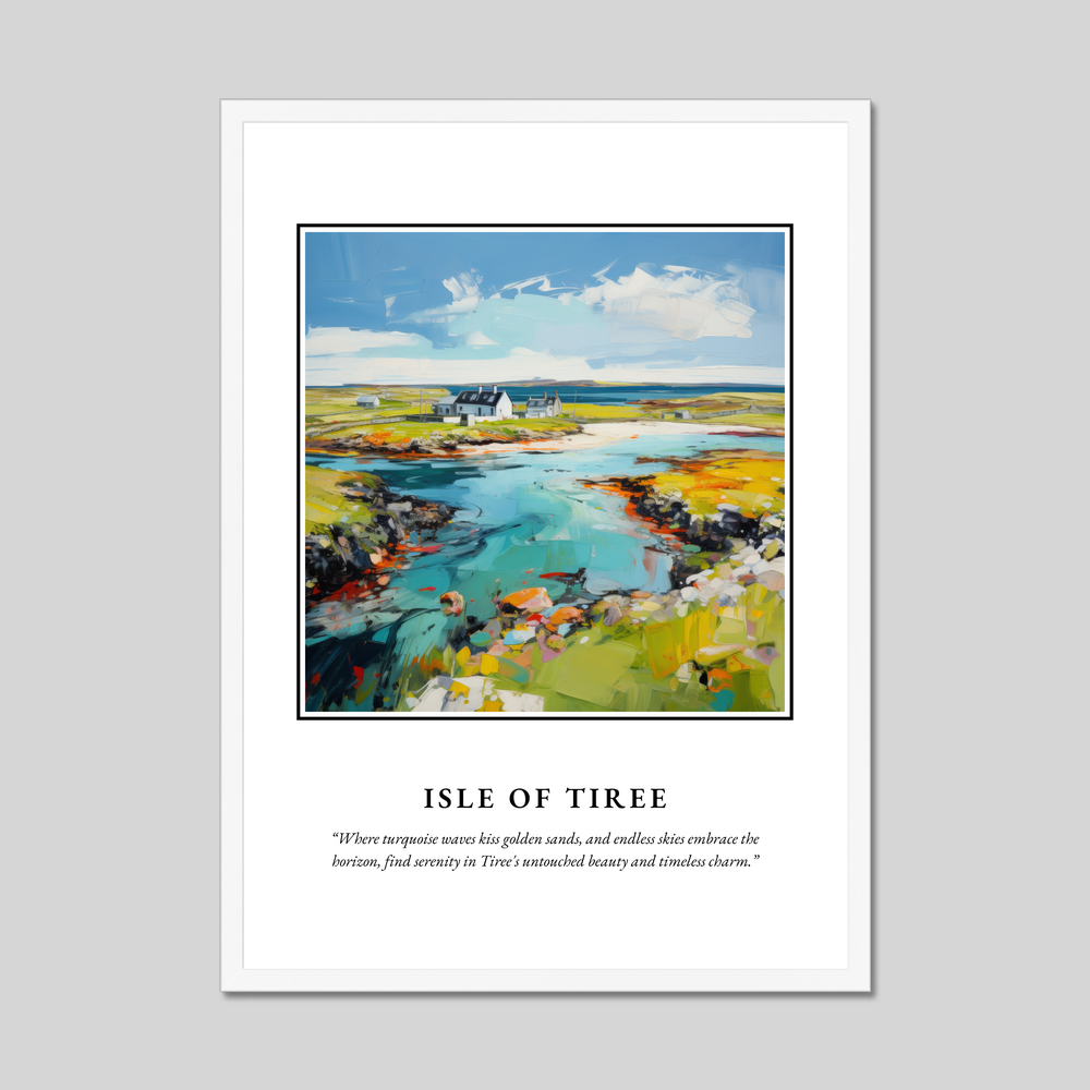 Poster in a white frame