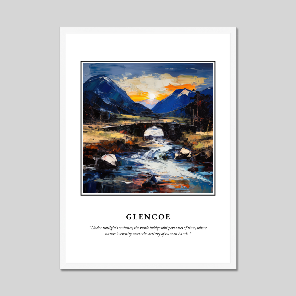 Poster in a white frame