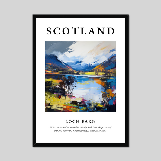 Poster of Loch Earn, Scotland.