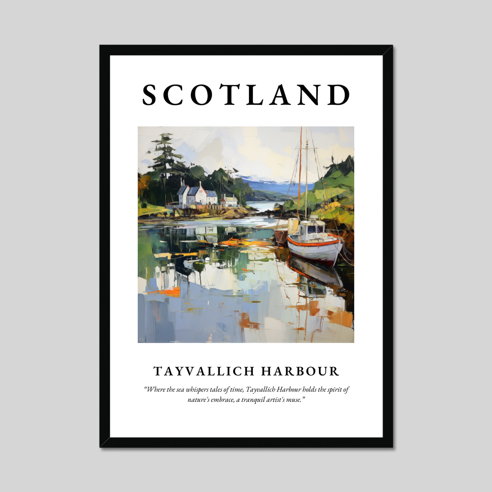Poster of Tayvallich Harbour, Scotland.