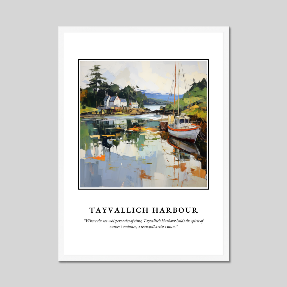 Poster in a white frame