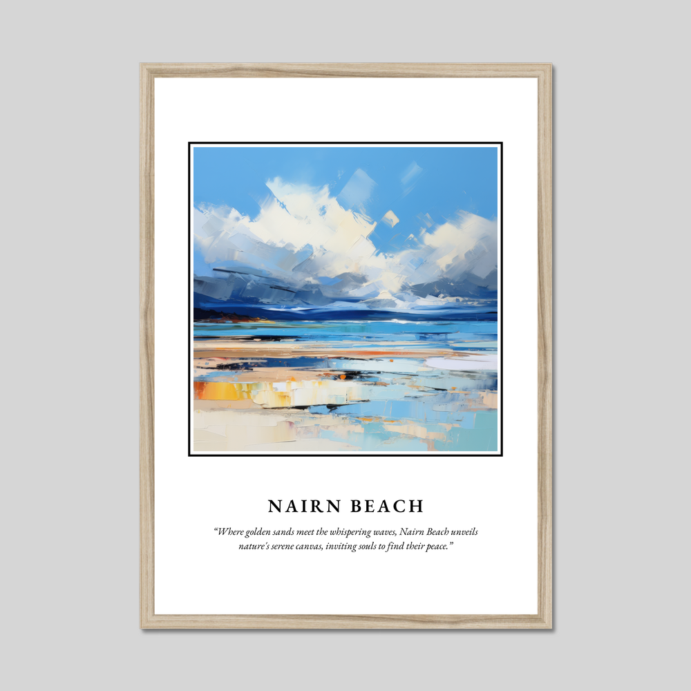 Poster in a natural frame