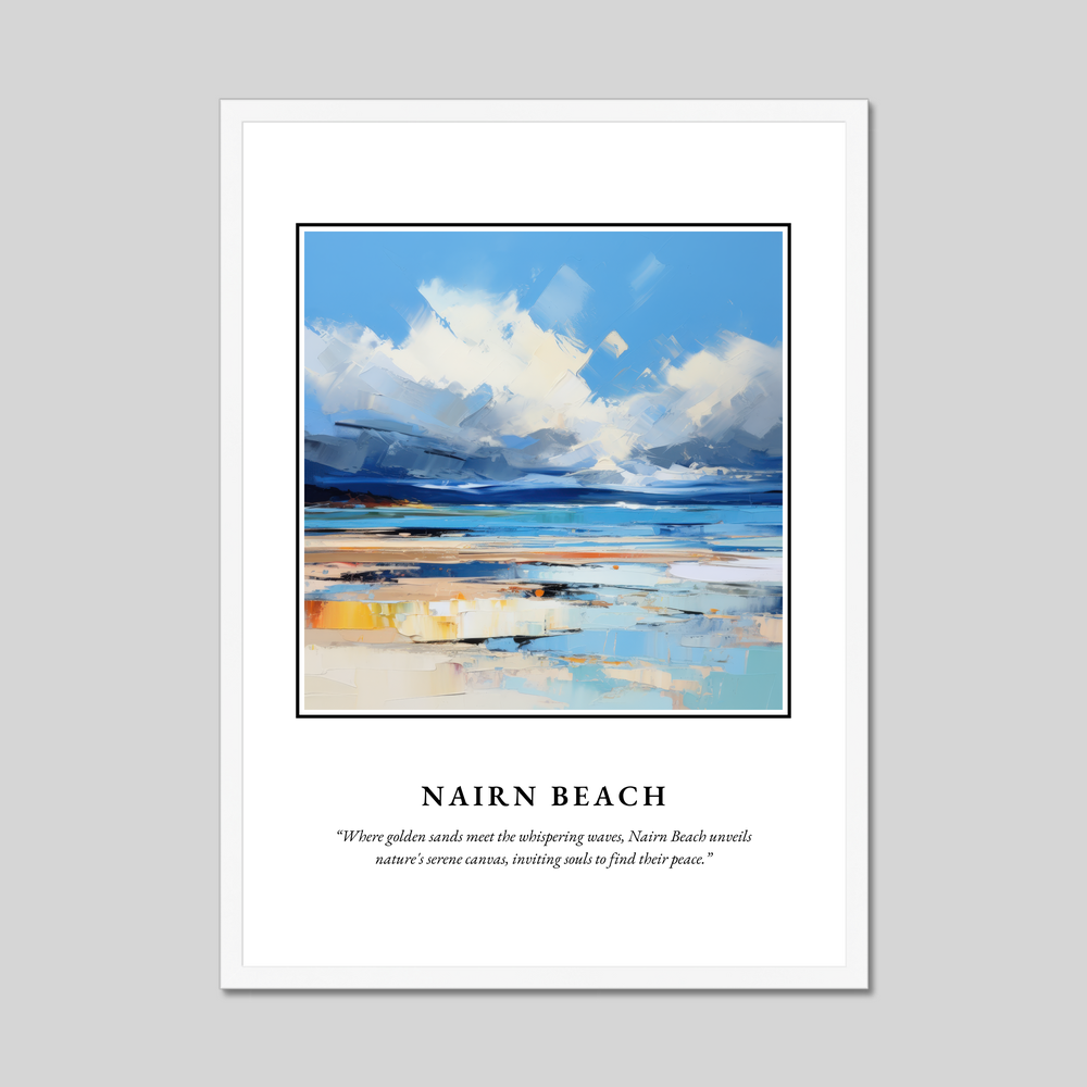 Poster in a white frame