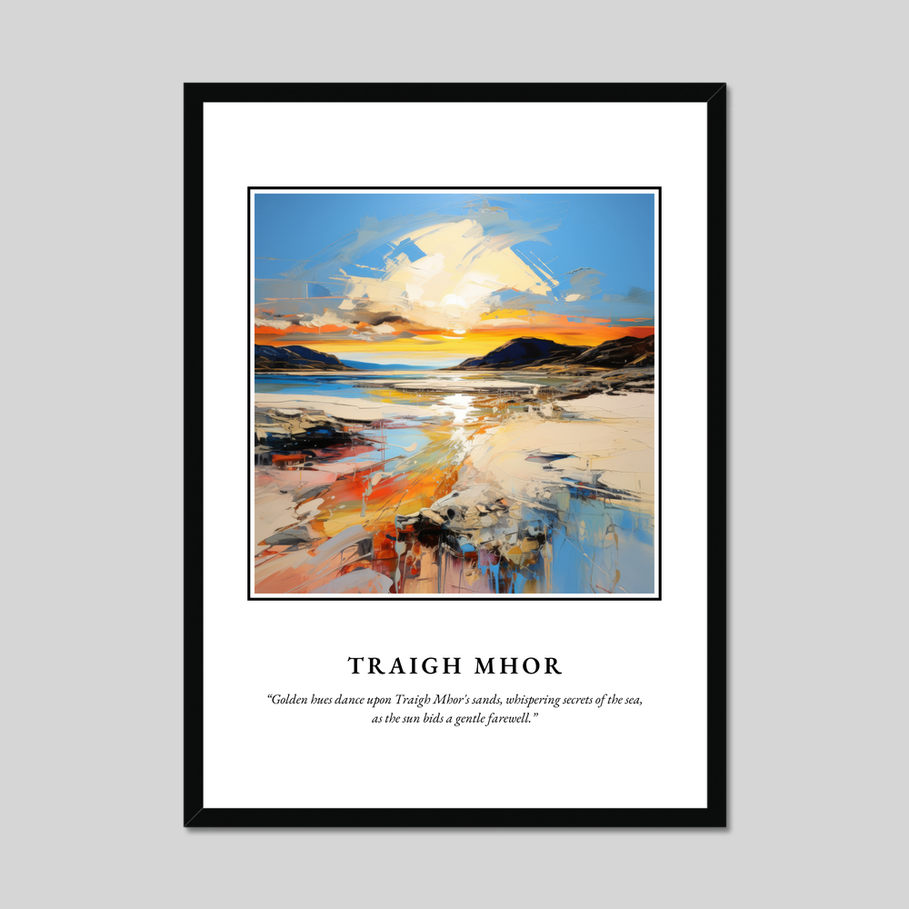 Poster in a black frame