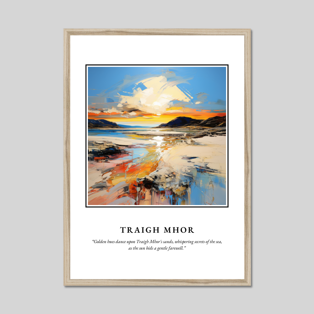 Poster in a natural frame