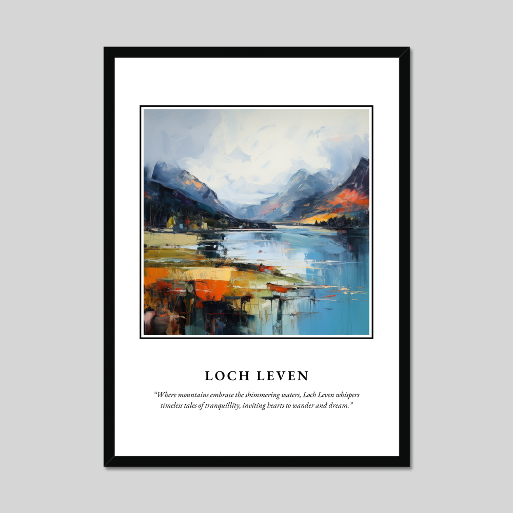 Poster in a black frame