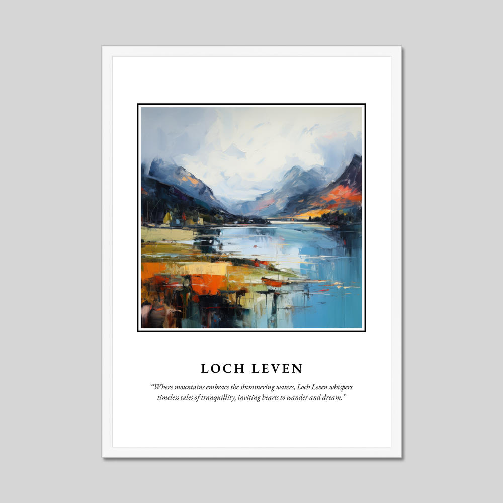 Poster in a white frame