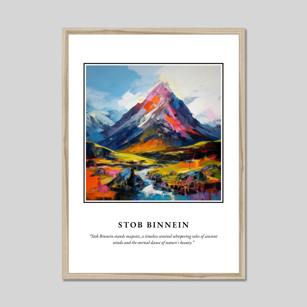 Poster in a natural frame