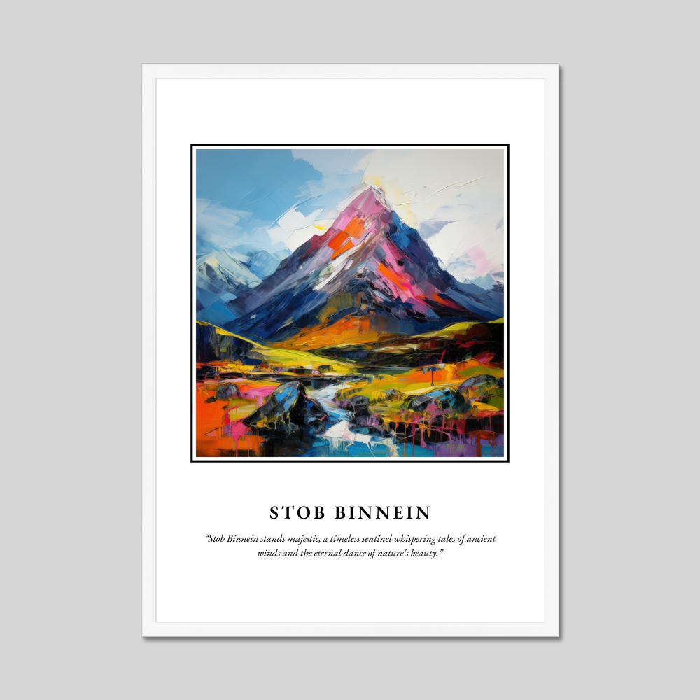 Poster in a white frame