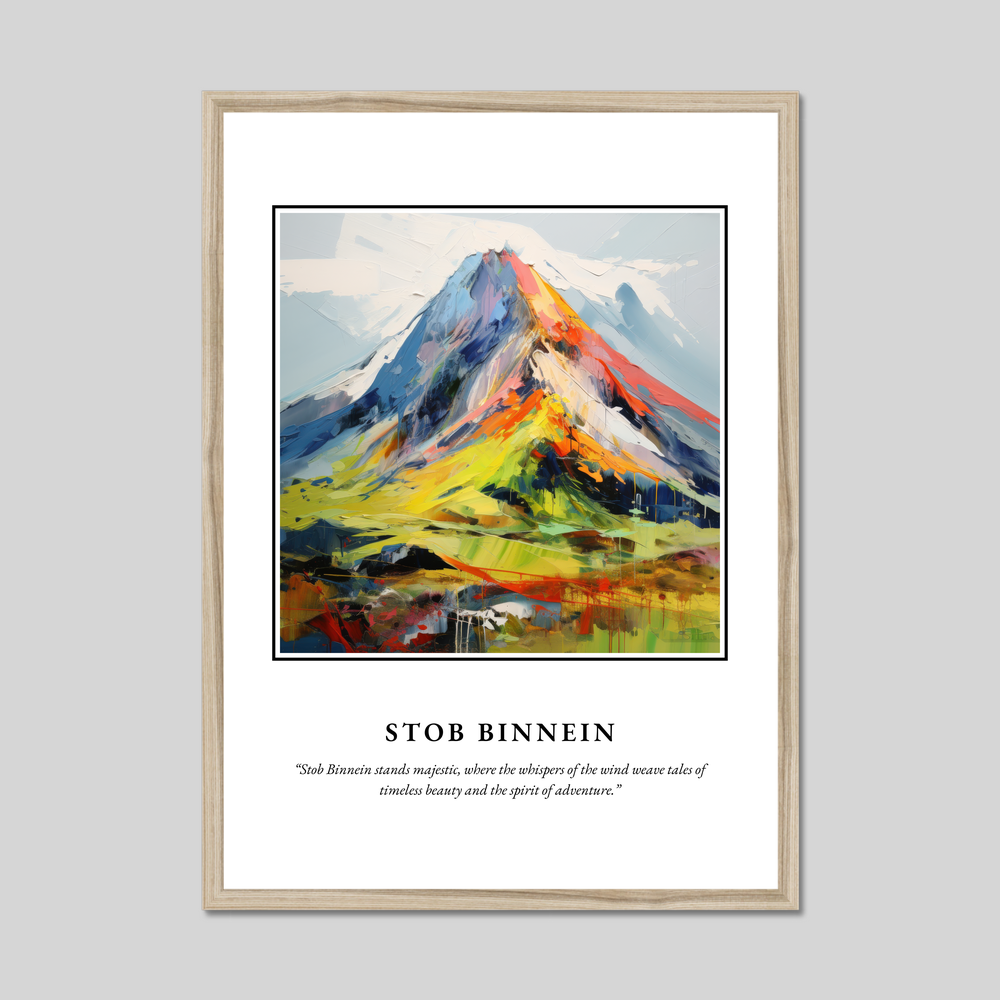 Poster in a natural frame