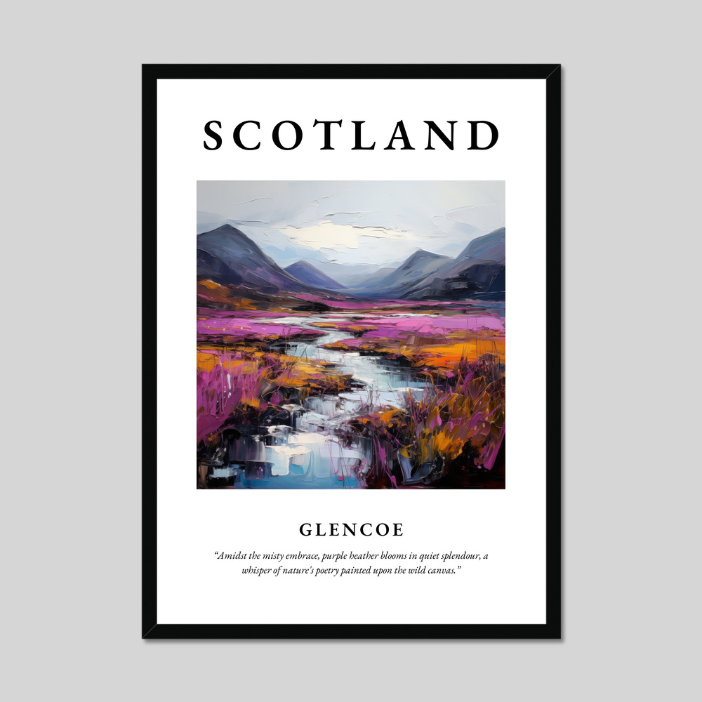 Poster of Glencoe, Scotland.