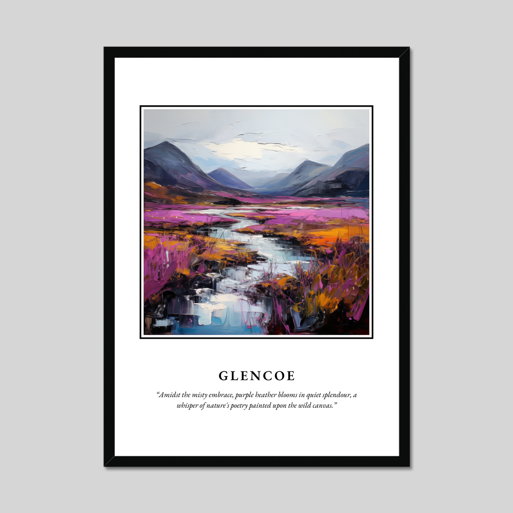 Poster in a black frame