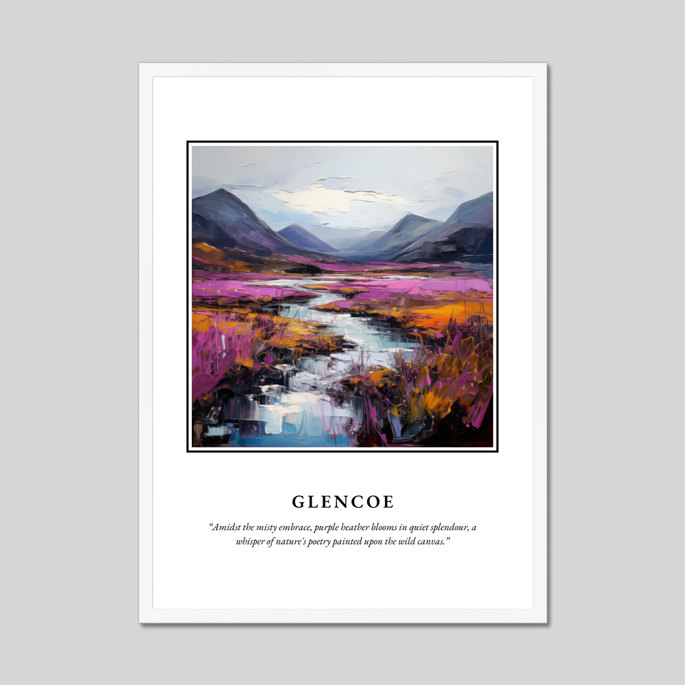 Poster in a white frame