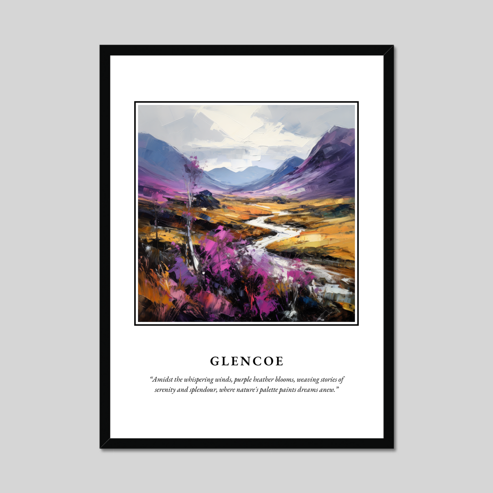 Poster in a black frame