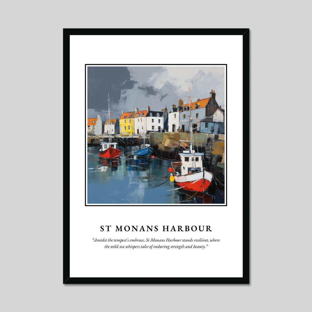 Poster in a black frame