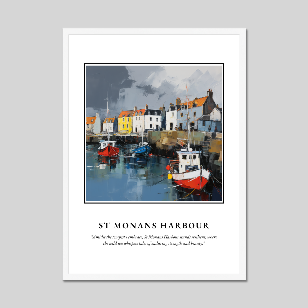 Poster in a white frame