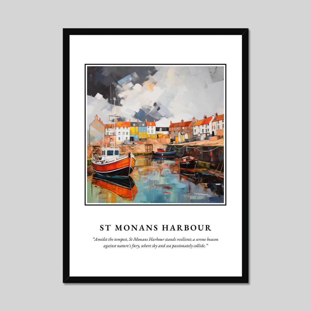 Poster in a black frame