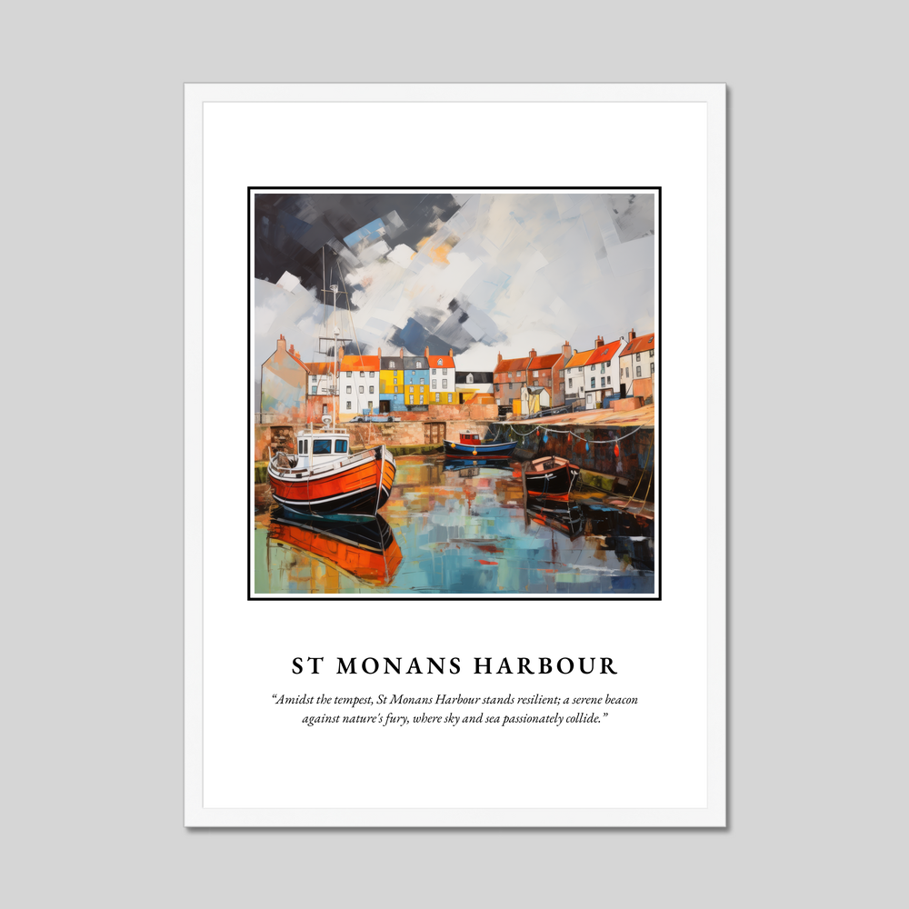 Poster in a white frame