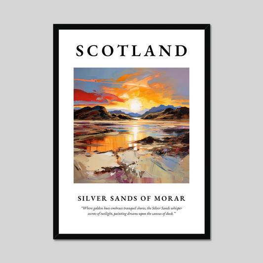 Poster of Silver Sands of Morar, Scotland.
