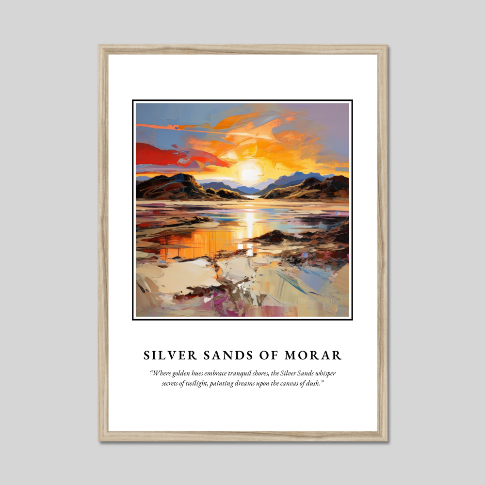 Poster in a natural frame