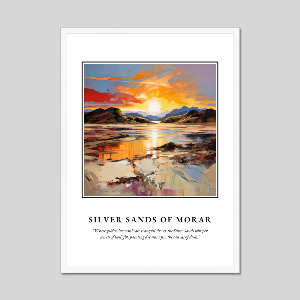 Poster in a white frame