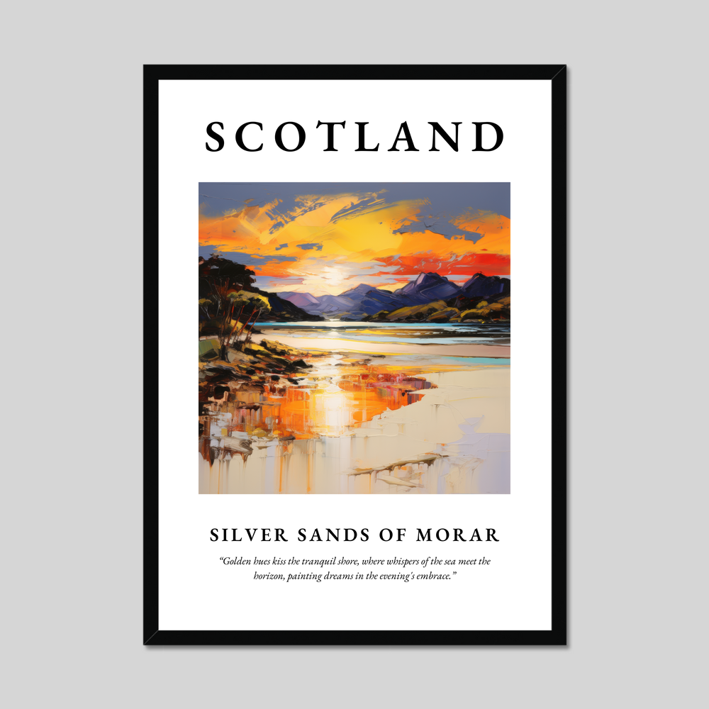 Poster of Silver Sands of Morar, Scotland.