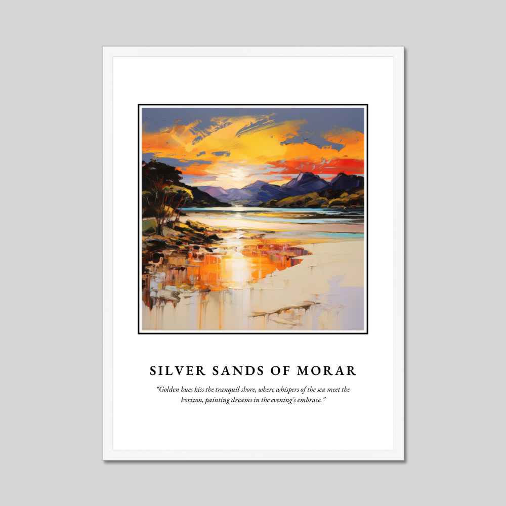 Poster in a white frame