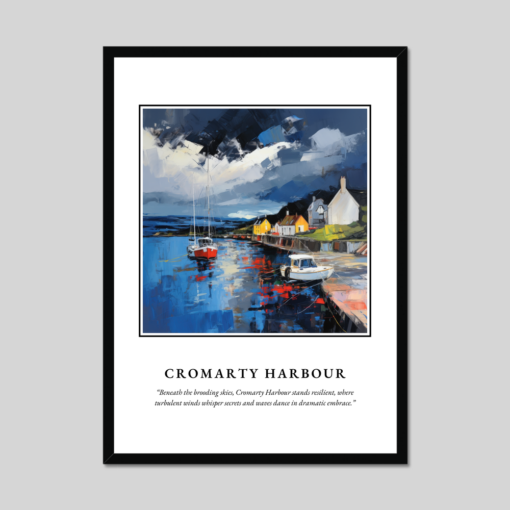 Poster in a black frame