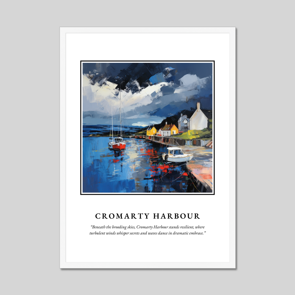 Poster in a white frame