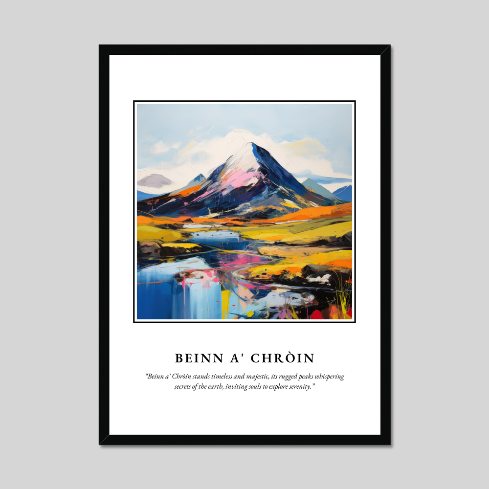 Poster in a black frame