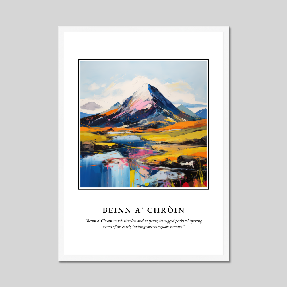 Poster in a white frame