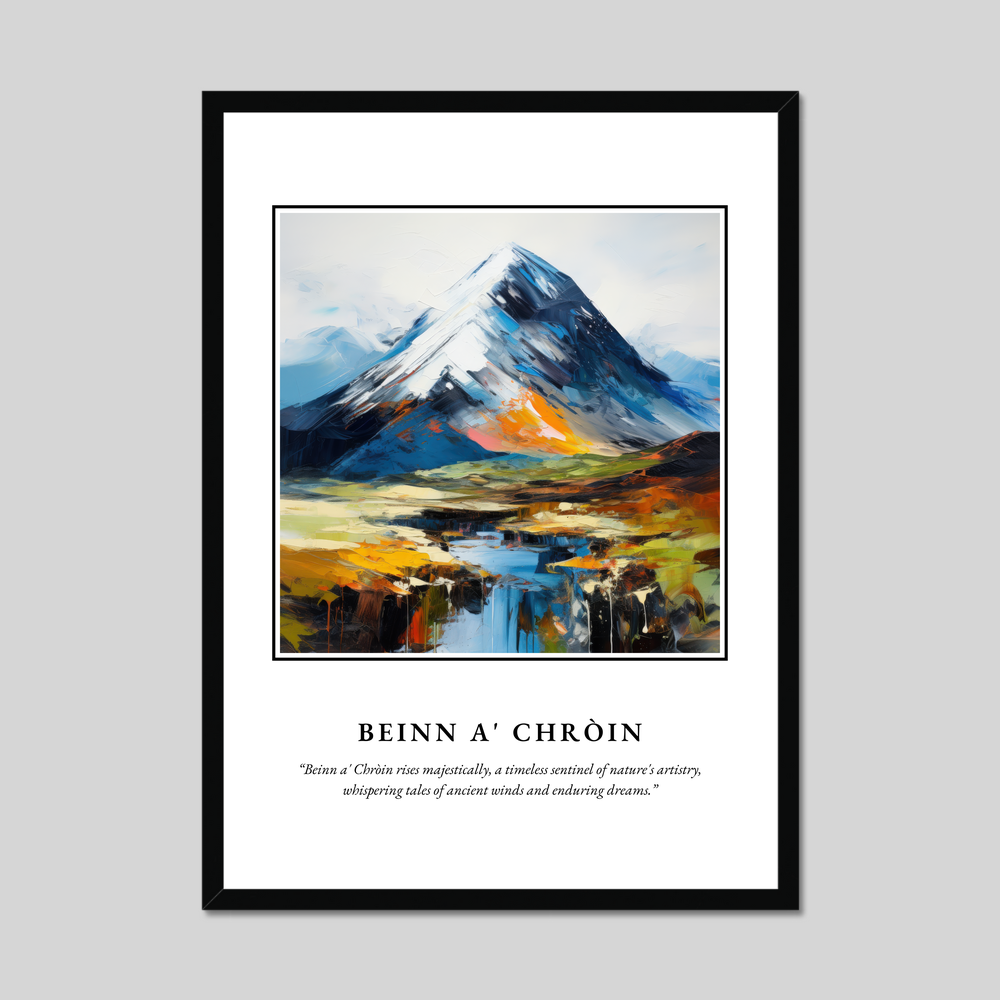 Poster in a black frame