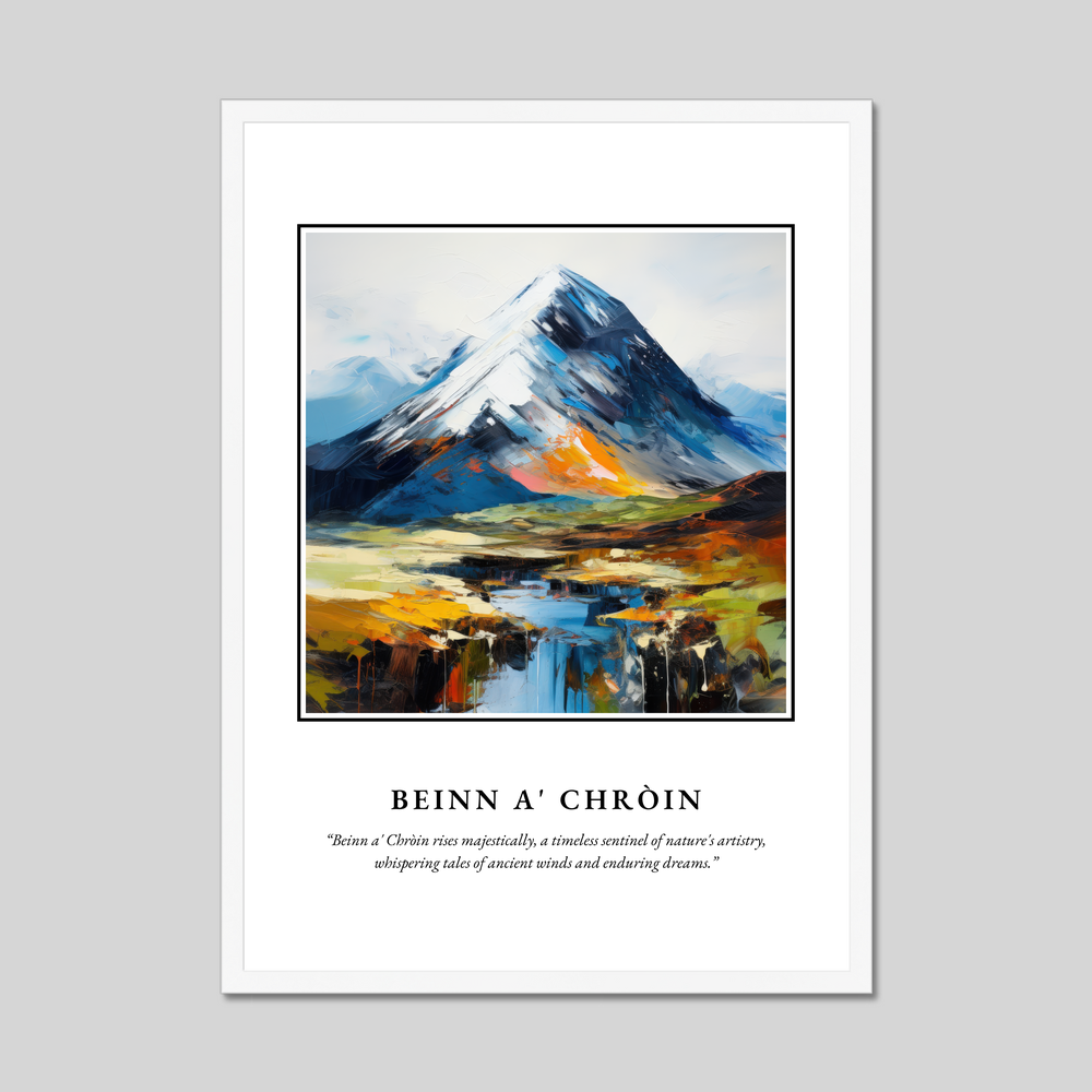 Poster in a white frame