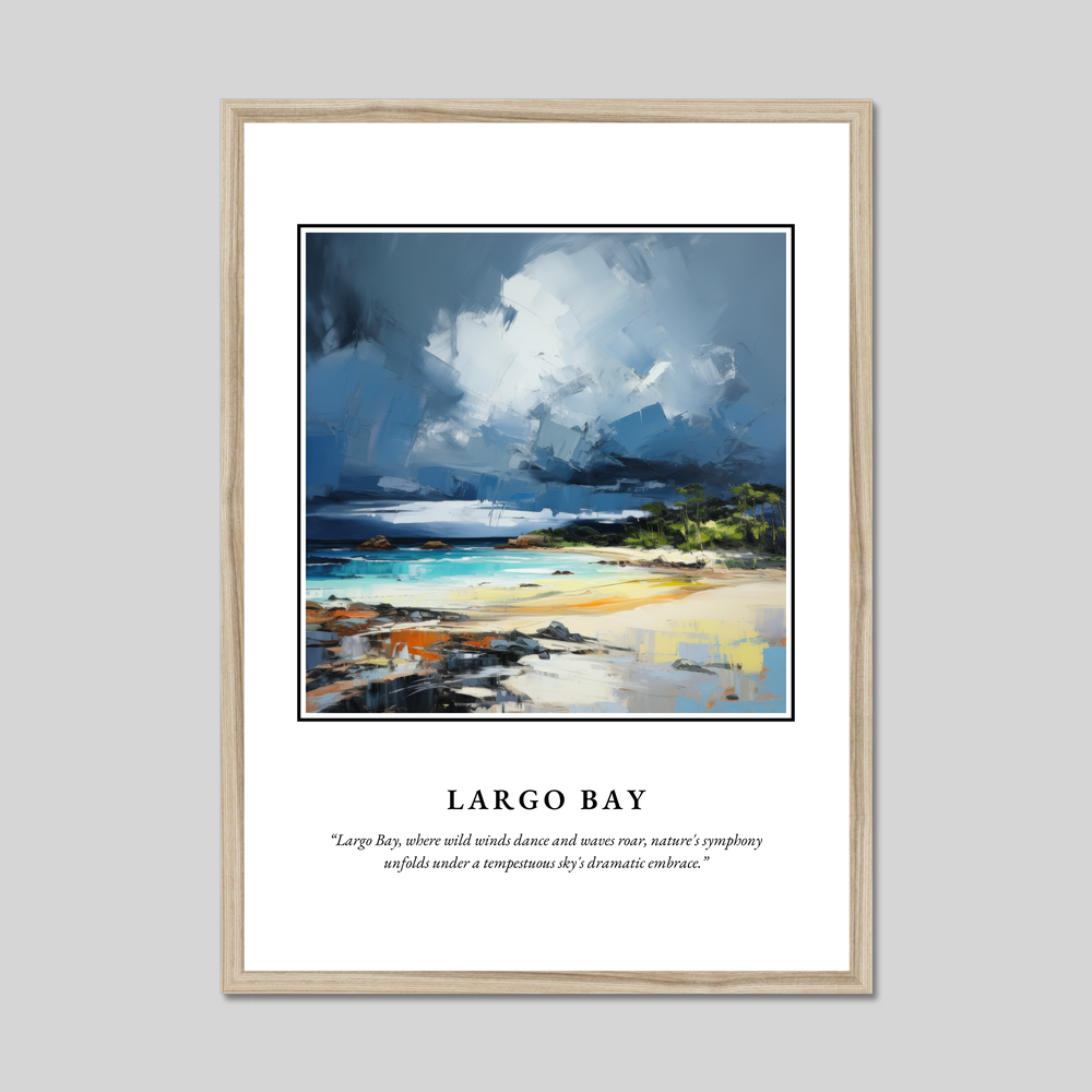 Poster in a natural frame