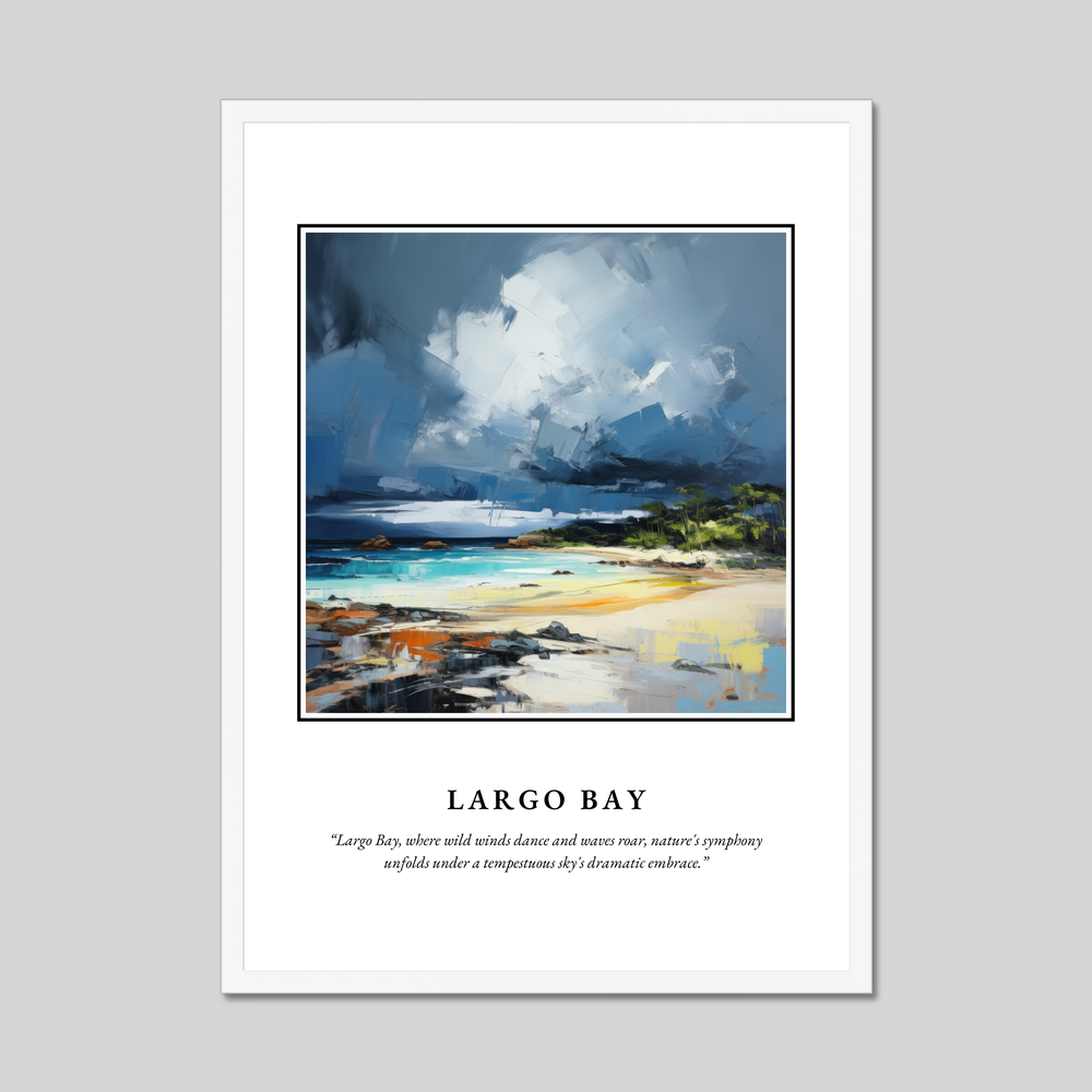 Poster in a white frame