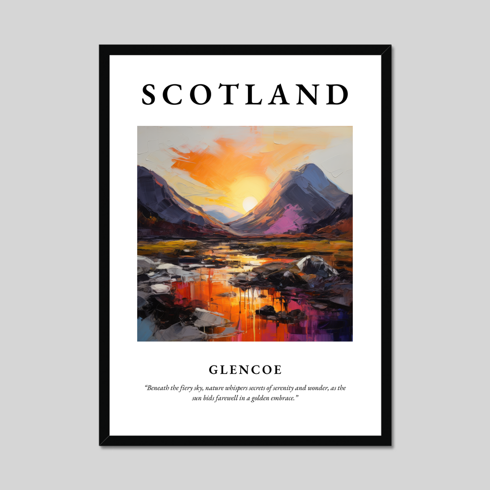 Poster of Glencoe, Scotland.