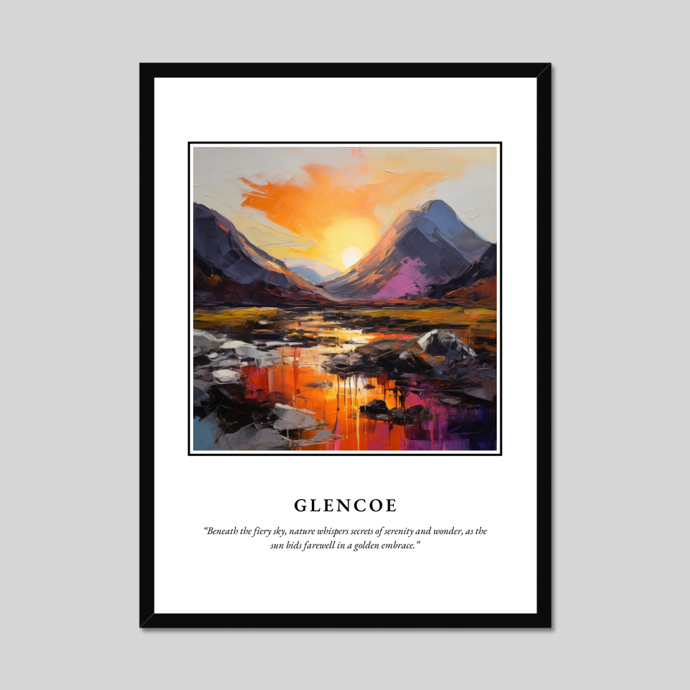 Poster in a black frame