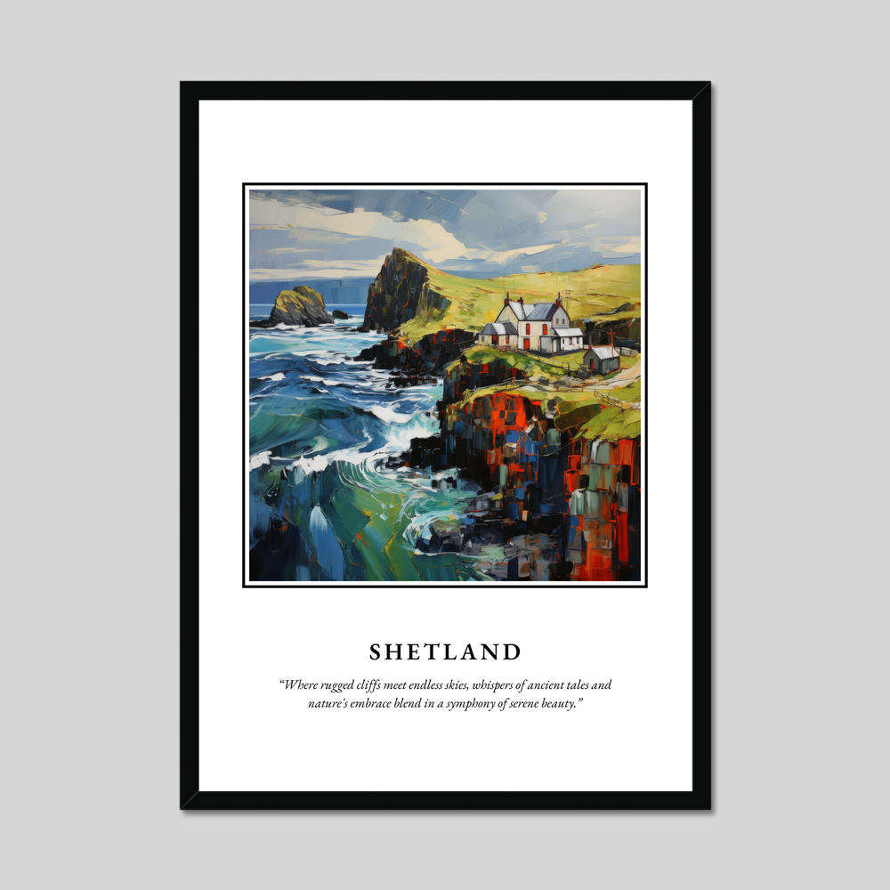 Poster in a black frame